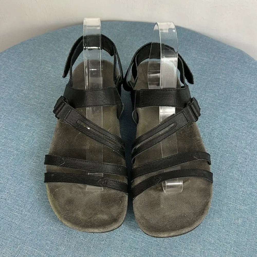 Merrell Sandspur Rose Convertible Sandals Genuine Leather Black Size 9